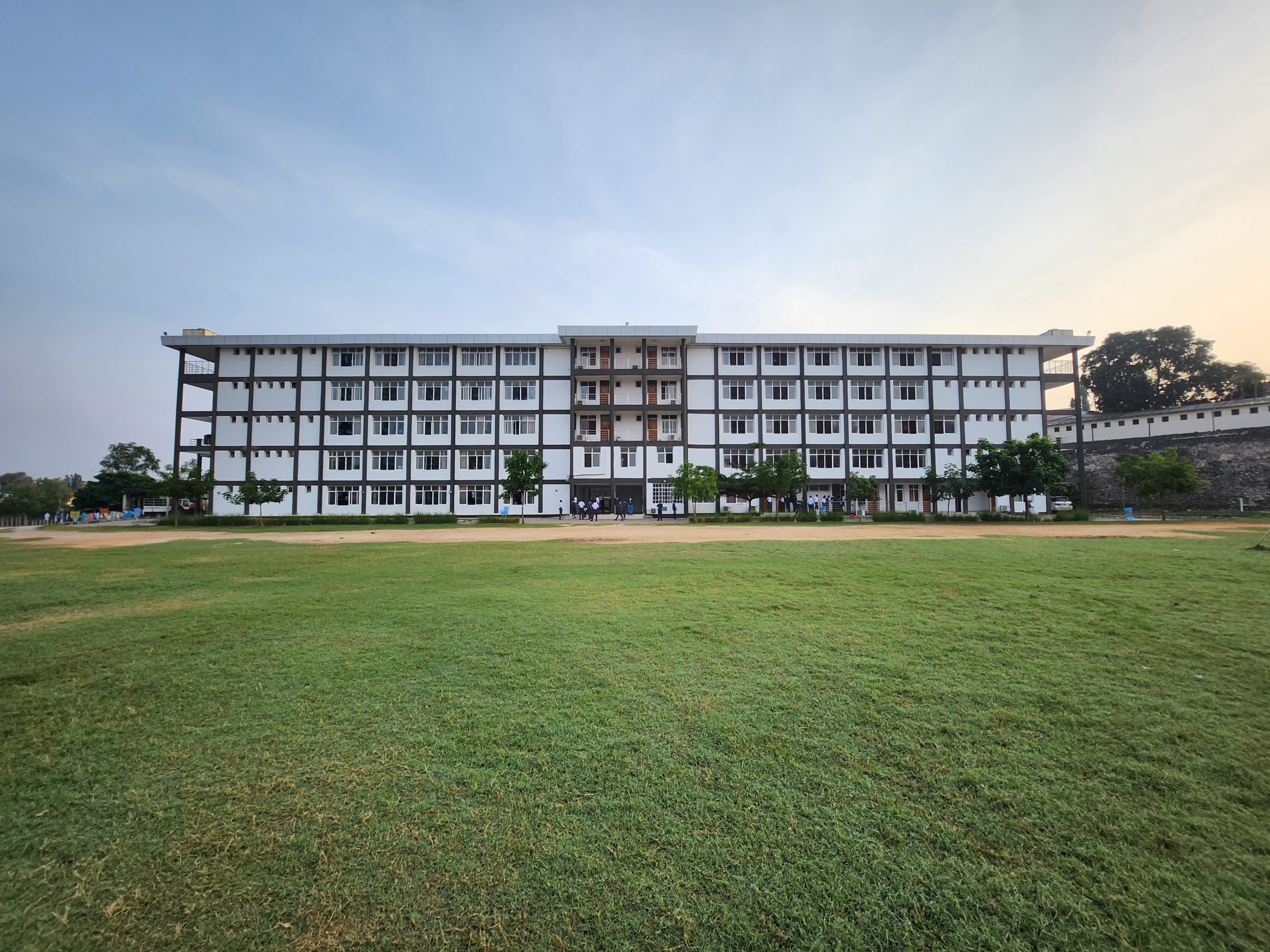 Football ground and dorms